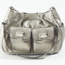 Kathy Van Zeeland Chain Reaction Shoulder Bag- Metallic