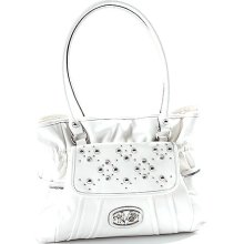 Kathy Van Zeeland Disco Belt Shopper-White- White