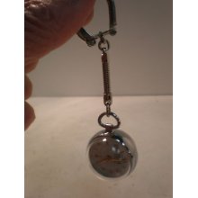 Key Chain .stainless Steel,mechanical Pocket Watch.