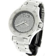 King Master Stainless Steel Diamond Men's Watch KM-46