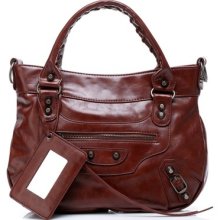 Korean Women Girl Polyurethane Leather Tassel Tote Shoulder Bag Handbag Satchel