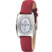 Ladies Charles Hubert Red Stingray 0.75ct. Diamond 29x32mm Watch Xwa1752