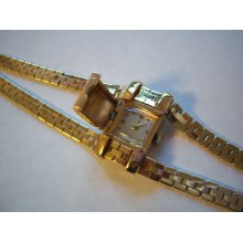 Ladies Covered 14k Bracelet Watch Womans