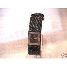 Ladies Guess Watch W/snakeskin Band G55000l