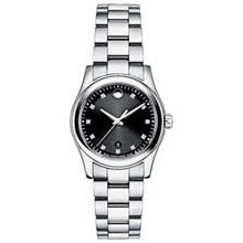 Ladies' Movado Sportive Diamond Accent Watch with Black Dial (Model: