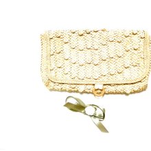 Ladies Purse Large Clutch Straw Hand Bag