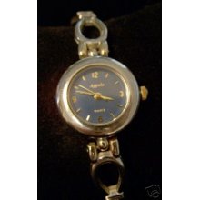 Ladies' Silver/gold Appolo Quartz W.w. Runs Great