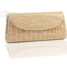 Lady Fashion Elegant Pu Leather Lingge Clutch Chain Evening Bag Bc03