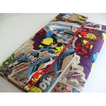 Large Marvel Superhero / Avengers Envelope Clutch / iPad sleeve