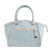 Laura Vela Liv Crocodile Embossed Duffle Bag