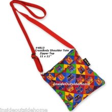 Laurel Burch Cat Tote Bag Quilted Diamond Masks Crossbody Itablet Ereader 4813