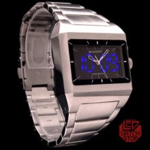 Led Watch - Shadow - Analogue/digital Stealth Dual Time