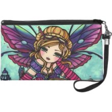 Librarian Bookworm Fairy Wristlet Hannah Lynn