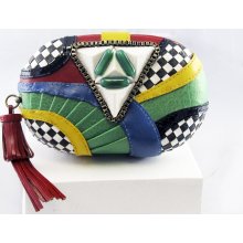 Linear Paradox Oval Clutch