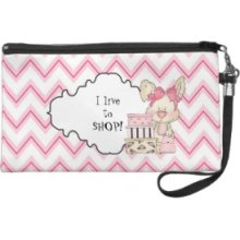 Live to shop bunny wristlet