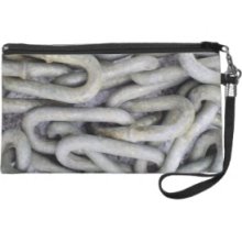 Log Chain Wristlet Clutches