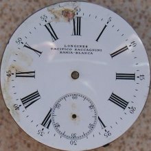 Longines Vintage Pocket Watch Movement & Dial 45,5 Mm. To Restore Or Parts