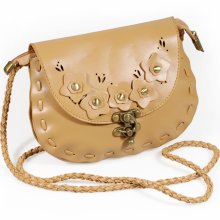 [Lovely Floral] Princess Leatherette Retro Handbag Shoulder Bag Satchel Bag Purse