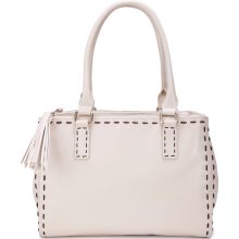 Lovematch thread shoulder bag-white