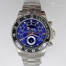 Luxury Mechanical Watch Yacht Master Ii Mens Automatic Watch Silver