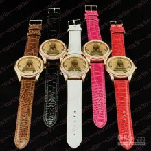 Luxury Women Men Watch Eiffel Tower Fashion Silicone Jelly Candy Lea