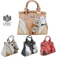 Lydc Floral Leather Vintage Style Shoulder Bag Satchel Handbag