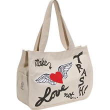 Make Love Not Trash Fly Away Tote - Tote