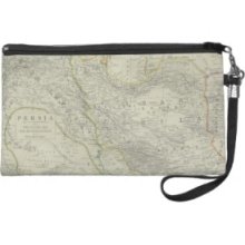 Map of Middle East Wristlet Purse