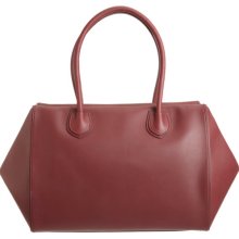 Mark Cross Medium Madison Satchel - Burgundy