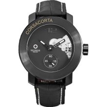 Meccaniche Veloci Men's W413K3_043 Automatic Open-Heart Black Dia ...