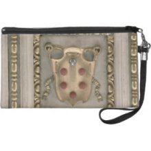 Medici coat of arms, from the soffit of the church Wristlet Clutch