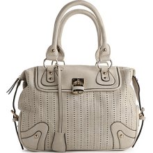 Melie Bianco Elizabeth Perforated Satchel