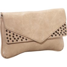 Melie Bianco Zeta Clutch Stone - Melie Bianco Manmade Handbags