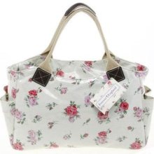 Melissa Rose Vintage Shabby Chic Retro Oilcloth Tote Hand Bag 70884