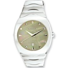 Mens ChiselÂ® Tungsten & Gray Mop Dial Automatic Watch