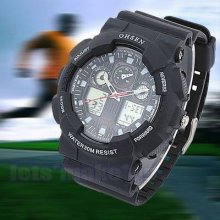 Mens Chronograph Lcd Digital Waterproof Alarm Ohsen Sports Wrist Watch Hot