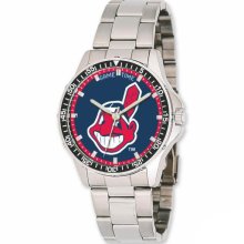 Men's Cleveland Indians Stainless Steel Watch