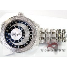 Mens Diamond Robb & Co Watch Round Cut H Color Si1 8.96ct