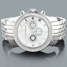 Mens Diamond Watch 0.25ct Freeze White