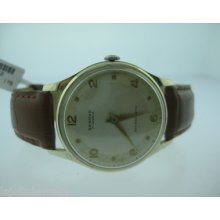 Mens Genova 17 Jewels Vintage Leather Watch