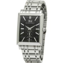 Men's Heritage Stainless Steel Case and Bracelet Gray Dial Date Display