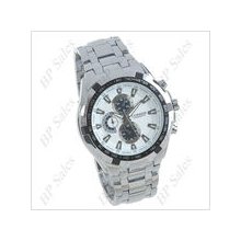 mens new Curren stainless steel quartz watch black & white w/chrome finish