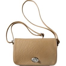 Merona Crossbody With Turnlock - Tan/Natural