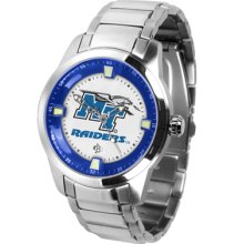 Middle Tenn. State Logo- Mens Titan Steel Watch