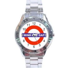 Mind The Gap London Tube Stainless Steel Analog Watch