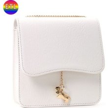 Mini Chain Cross Body Elegant Artificial Leather Women Clutch Hard Bags Handbags