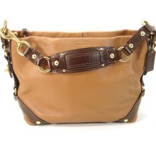 Mint Gorgeous Coach Camel Carley Camel Brown Leather Hobo Duffle 10615