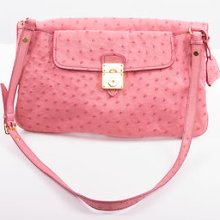 Miu Miu Pink Ostrich Bag