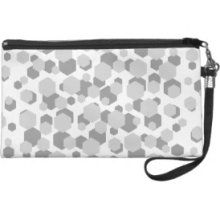 Modern Gray Abstract Pattern. Wristlet Clutch