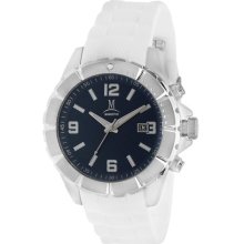 Momentus Silver Tone Stainless Steel with Blue Dial Men's Watch ...